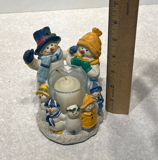 Snowman Candle Holder