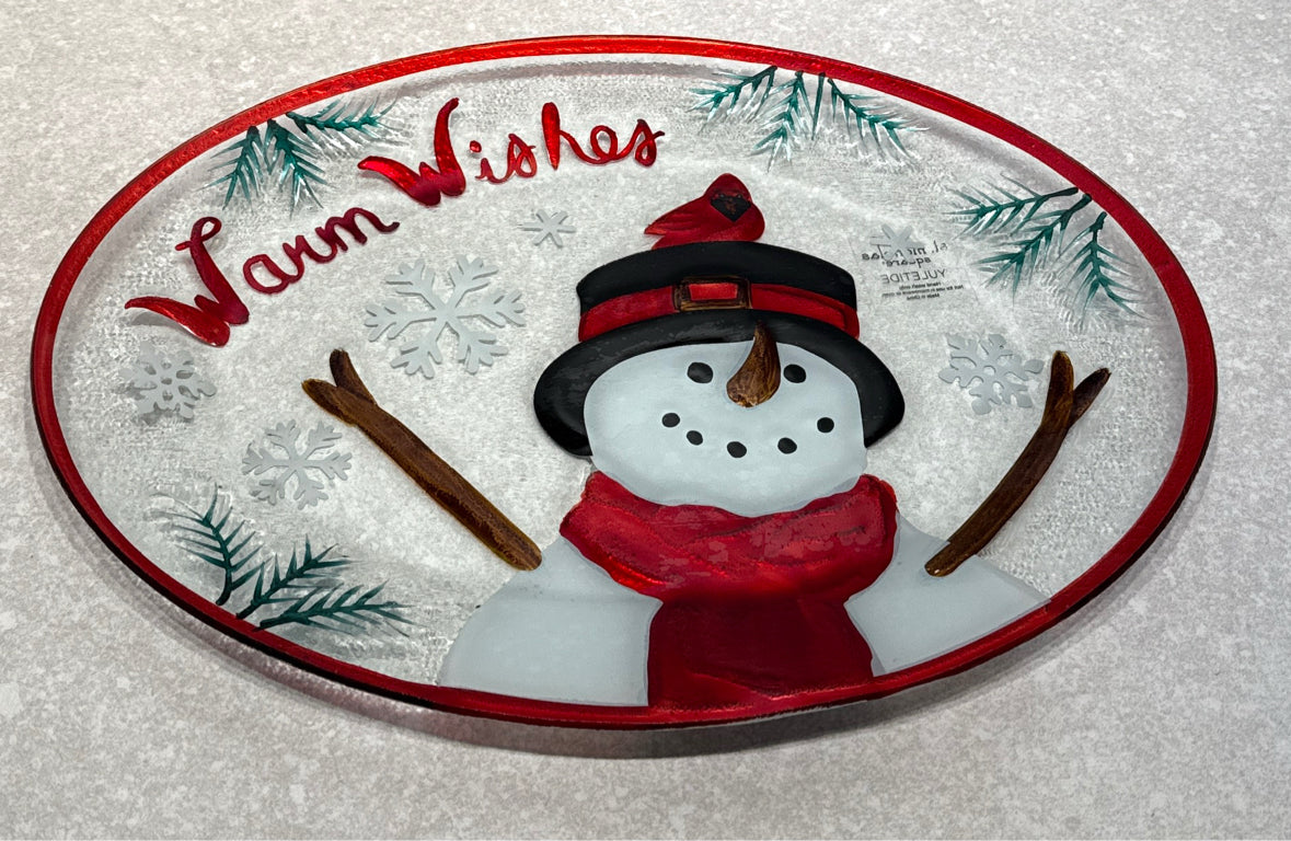 Snowman Platter
