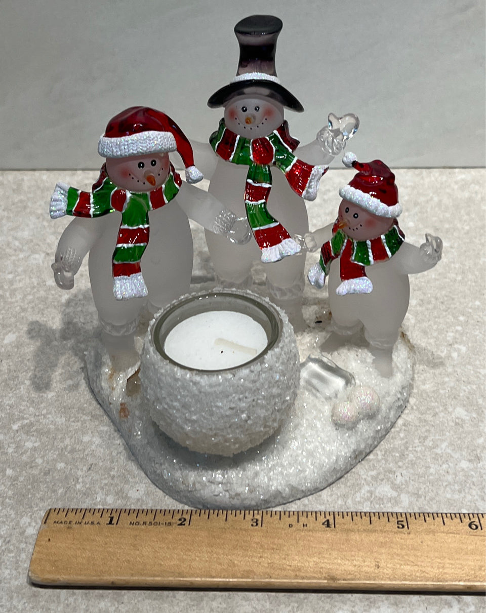 Snowman Candle Holder