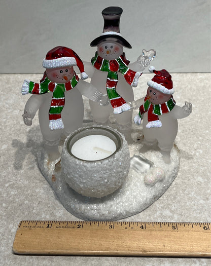 Snowman Candle Holder