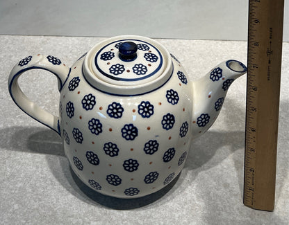 Polish Pottery Large Teapot