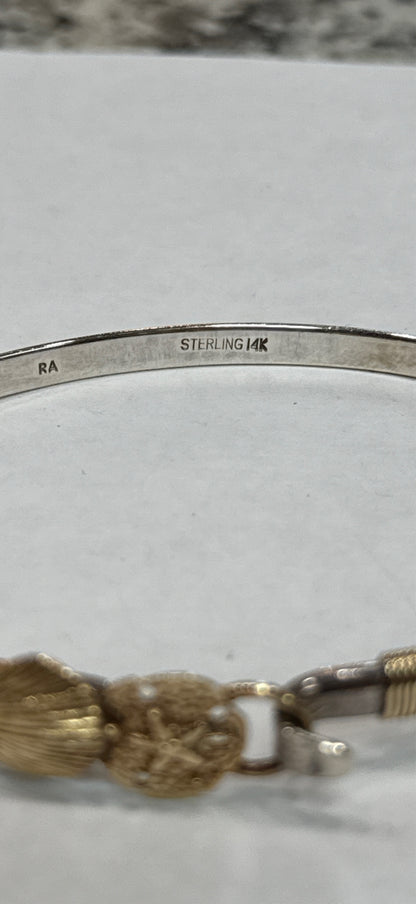 Sterling And 14K Bracelet
