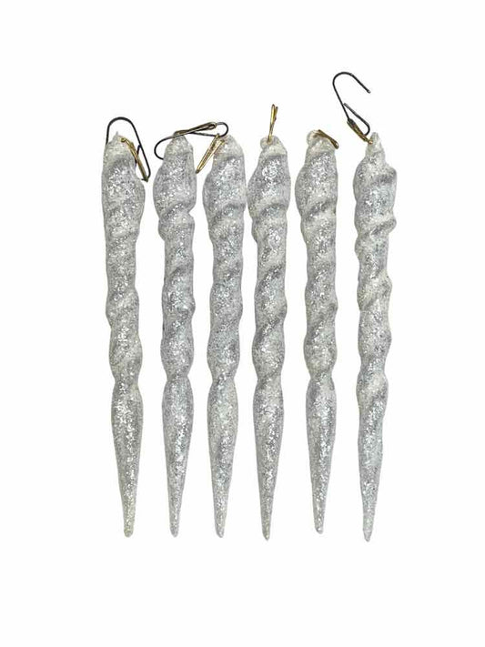 Set of 6 Icicle Ornaments