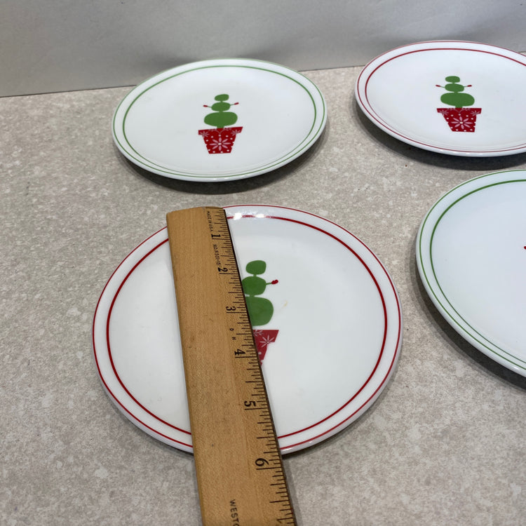 Set of 4 Starbucks Plates