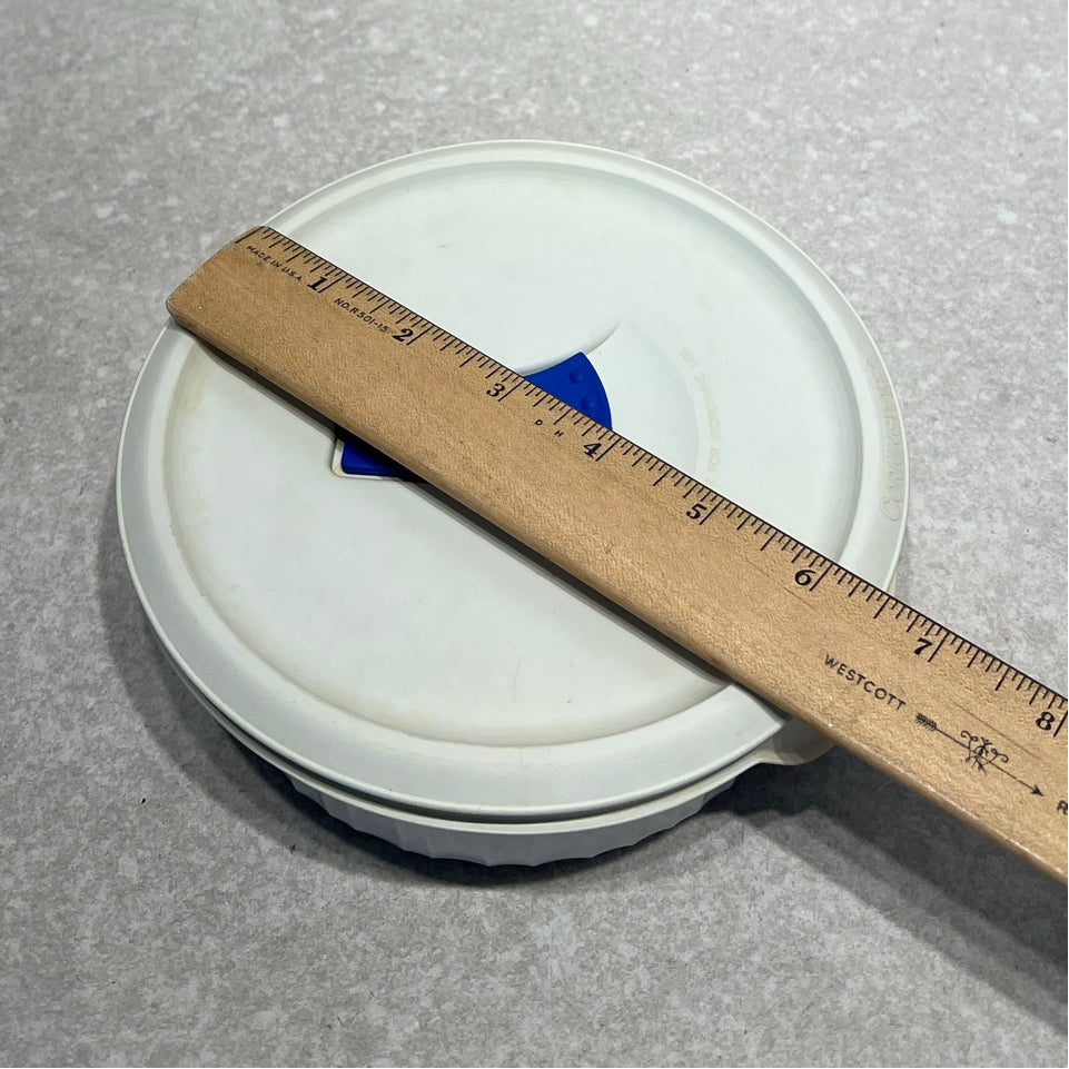 Covered Corning Ware Bowl