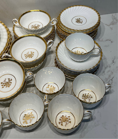 Minton Gold Rose Dinnerware Set