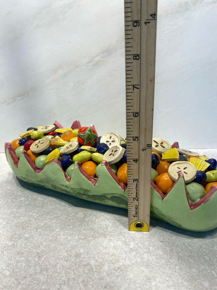 Decorative Fruit Platter - Signed Nichols