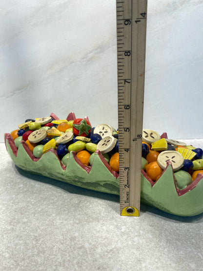 Decorative Fruit Platter - Signed Nichols