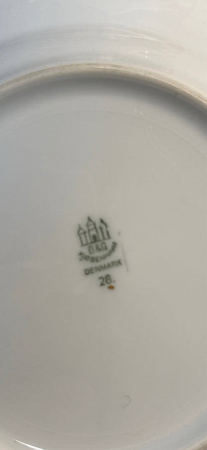 Set of 4 B & G Denmark Plates