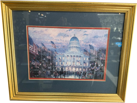 Thomas Kinkade Flags Over the Capitol