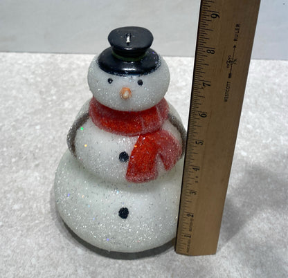 Snowman Candle