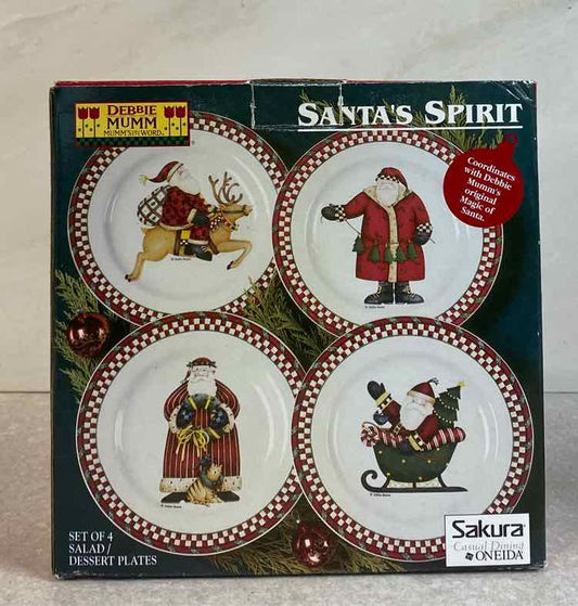 Set of 4 Debbie Mumm Plates