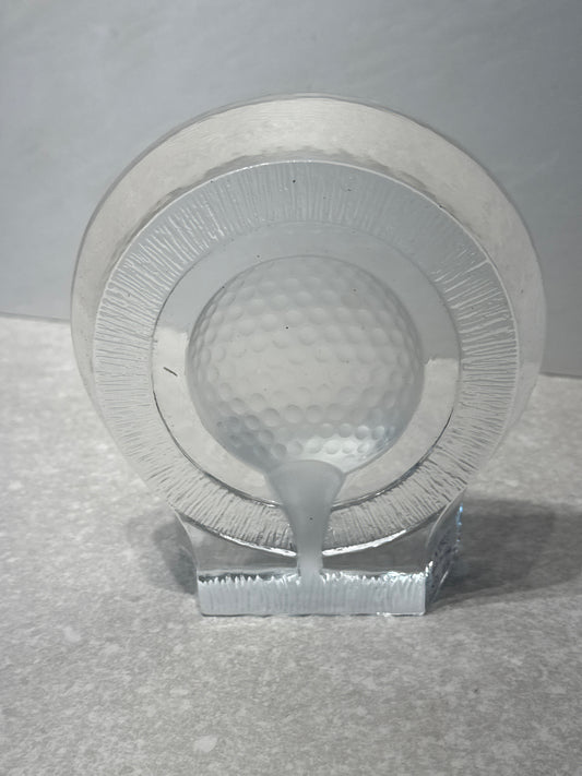 Nybro Sweden Golf Paperweight