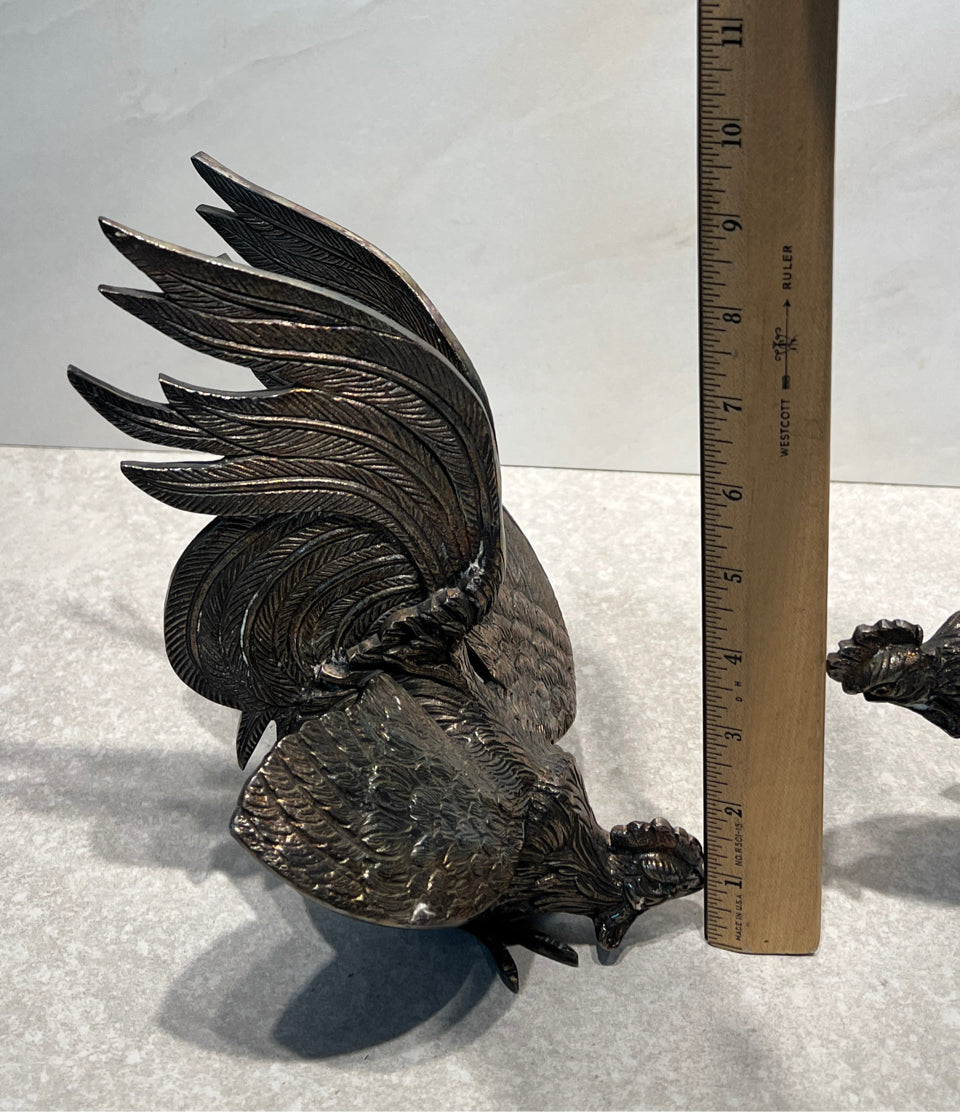 Pair Of Fighting Roosters