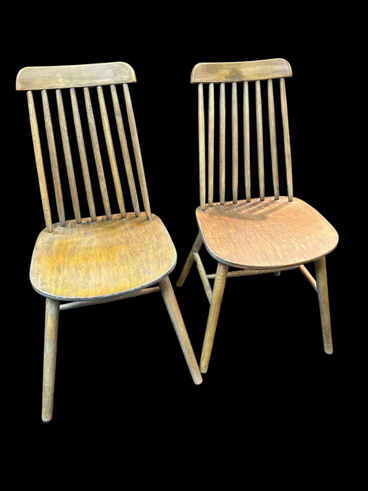 Set of 2 Wooden Chairs
