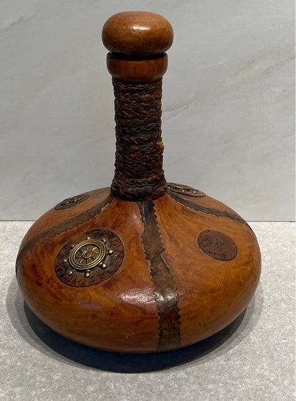 Genuine Leather Italy Decanter