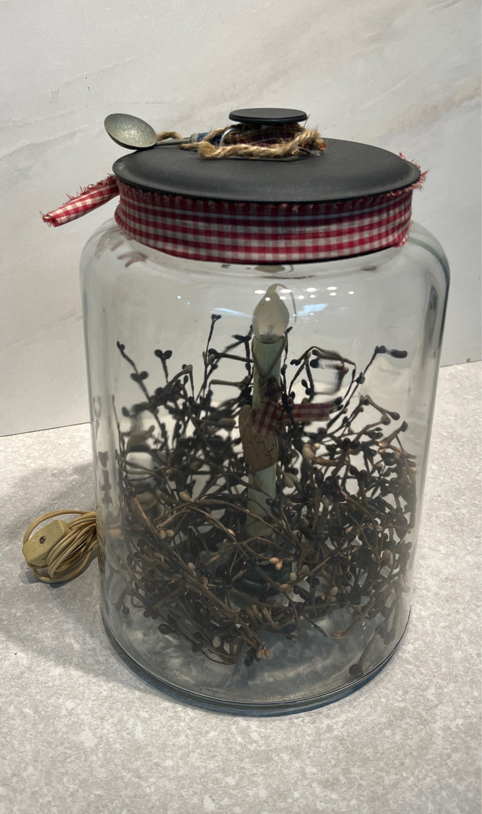 Covered Jar Lamp