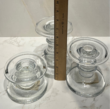 Set of 3 Pottery Barn  Candle Holders