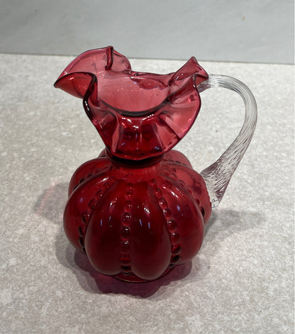 Fenton Handled Pitcher