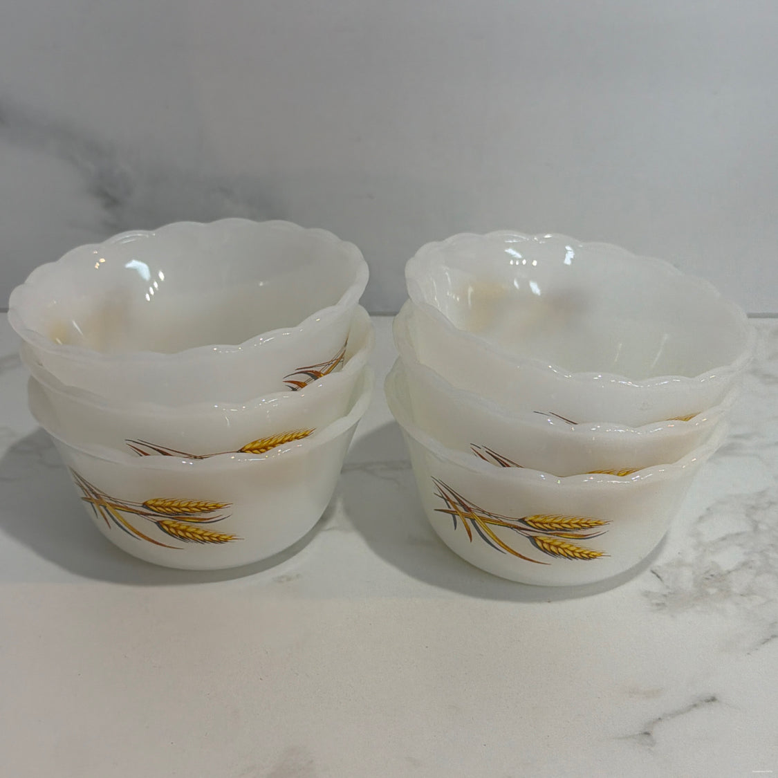 Set of 6 Vintage Fire King Bowls