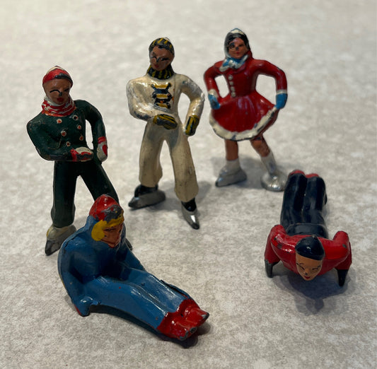 Set of 5 Old Figurines