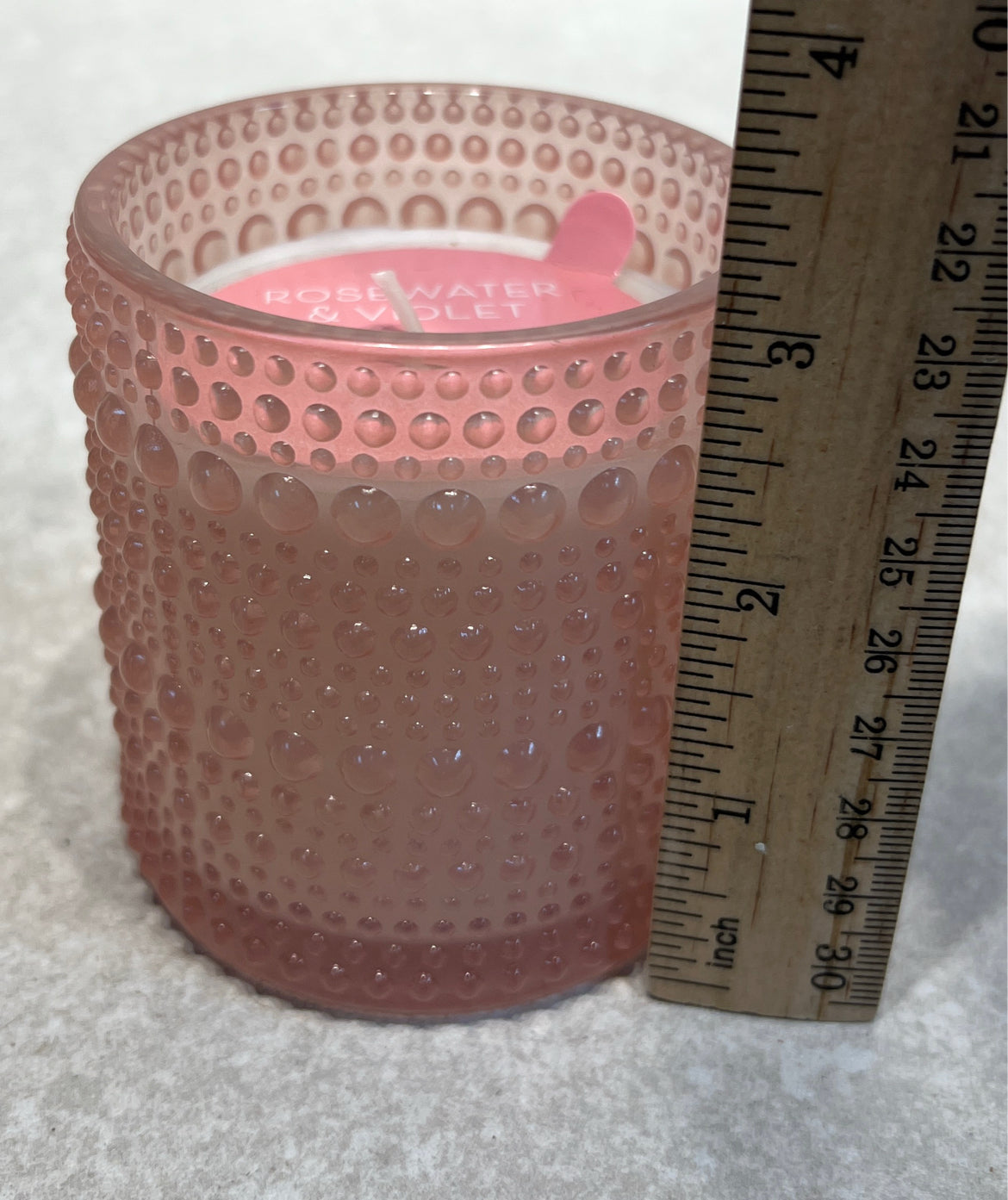 Rosewater and Violet Candle