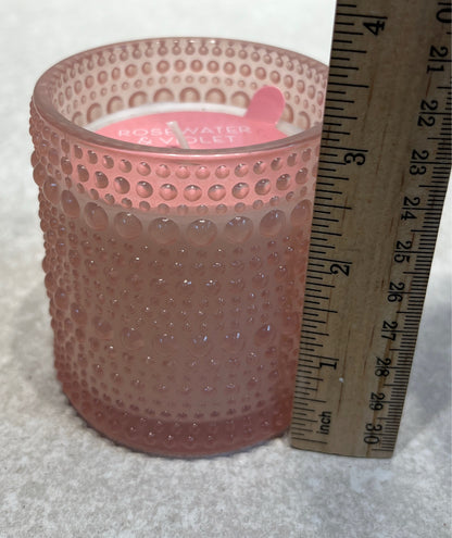 Rosewater and Violet Candle