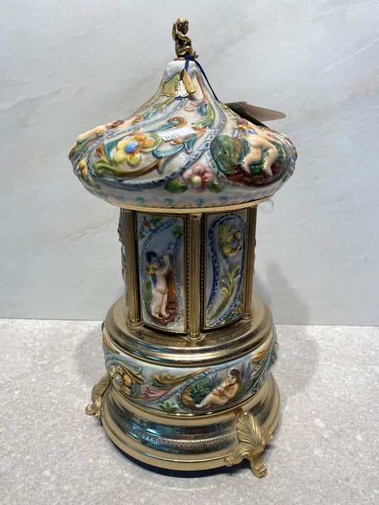 Capodimonte Music Box Carousel