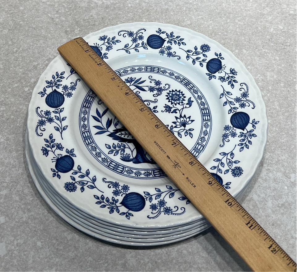 Wedgwood Blue Heritage - Set of 6 Dinner Plates