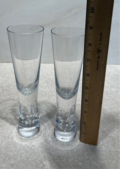 Set of 2 Crate and Barrel Champagne Glasses