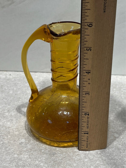 Crackle Glass Pitcher