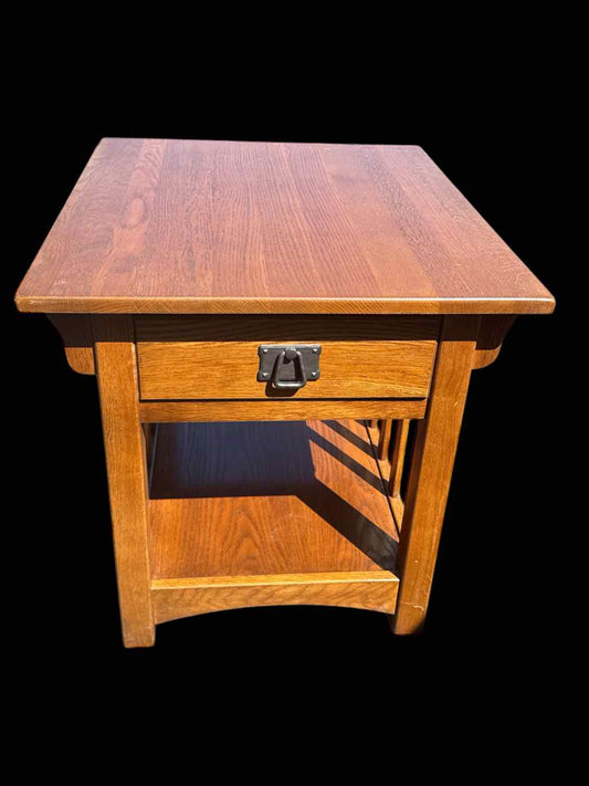 Oak Table With Drawer