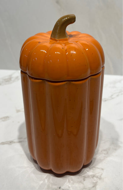 Covered Pumpkin Jar