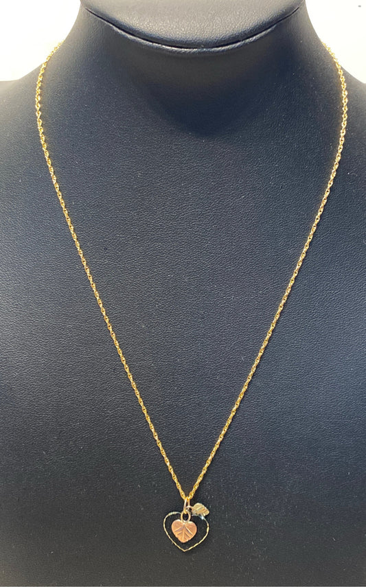 10K Charms and 14K GF Necklace