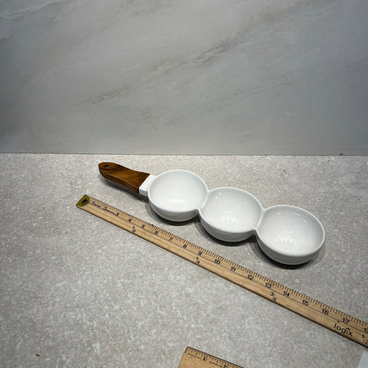 White Bowl with Handle