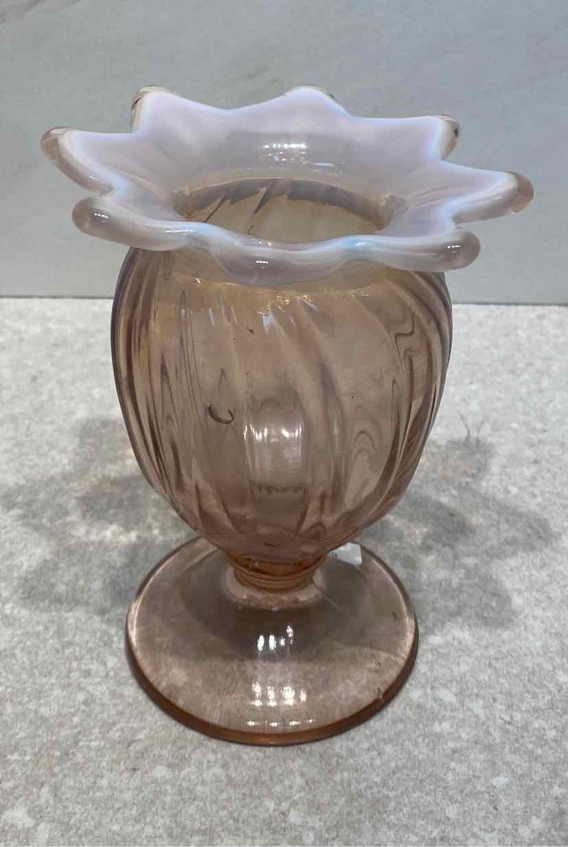 Westmoreland Lotus Pink Vase