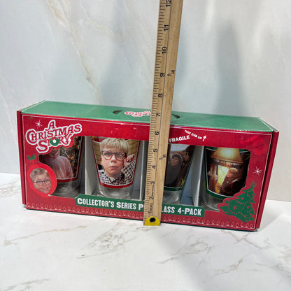 Set of 4 Christmas Story Glasses