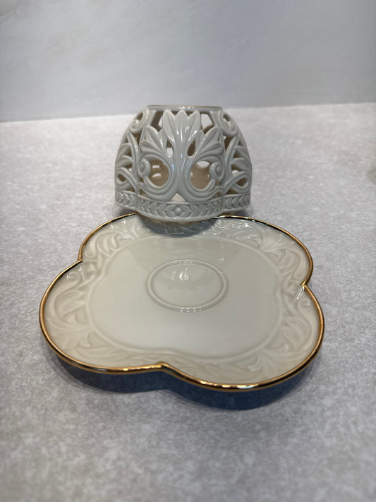 2 Piece Lenox Candle Holder