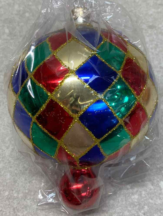 Radko Harlequin Ball Drop Ornament