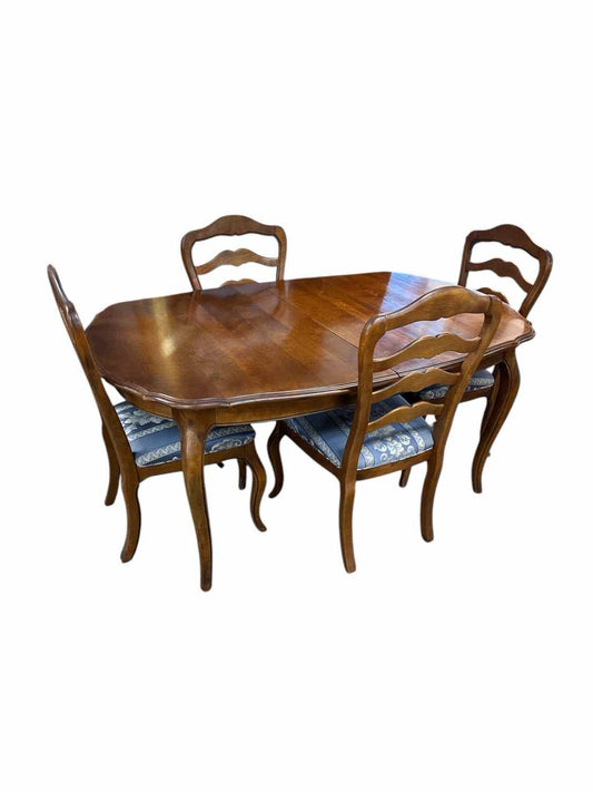 Ethan Allen Table and 4 Chairs  (AS-Is)
