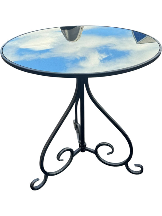 Mirrored End Table