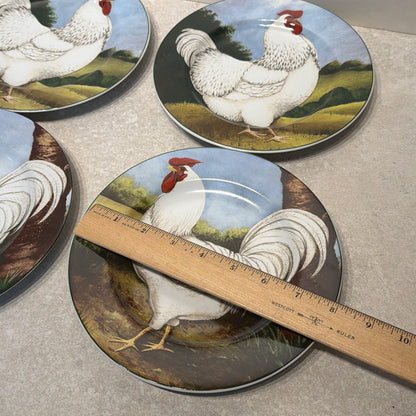 Set of 4 Rooster Plates