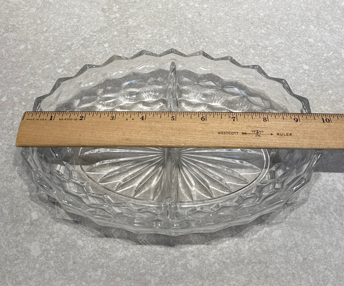 Fostoria American Divided Dish