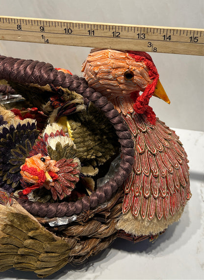 Turkey Basket with Mini Turleys