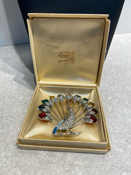 Vintage Peacock Pin