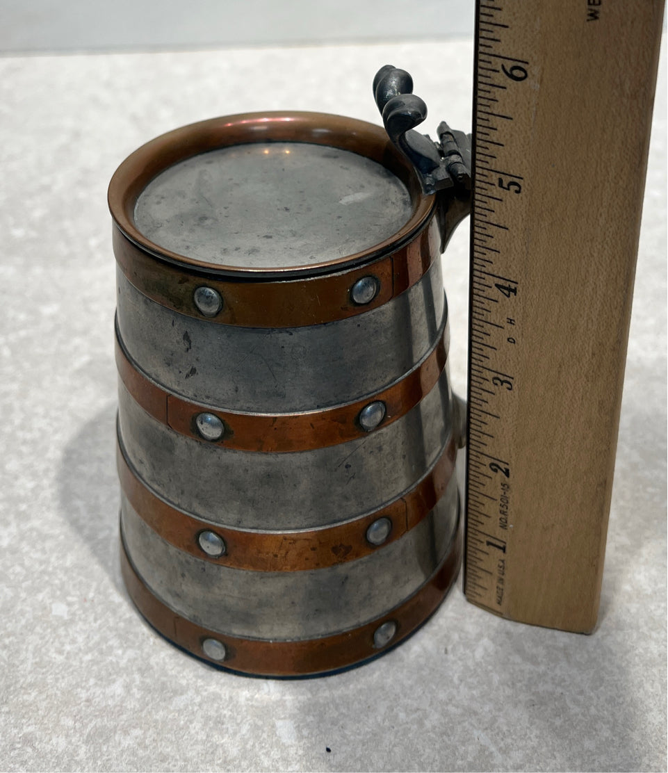 Pewter and Copper Stein