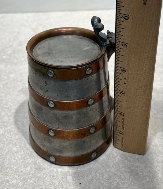 Pewter and Copper Stein