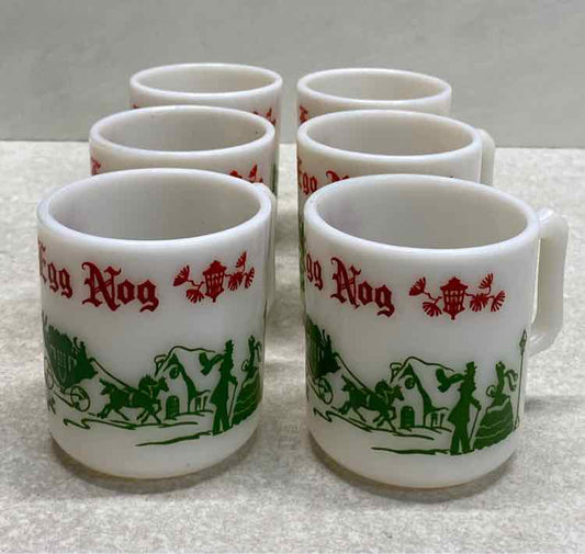 Set of 6 Egg Nog Mugs