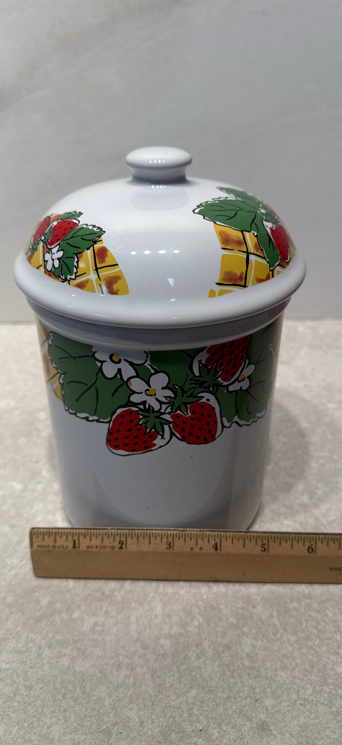 Strawberry Covered Jar