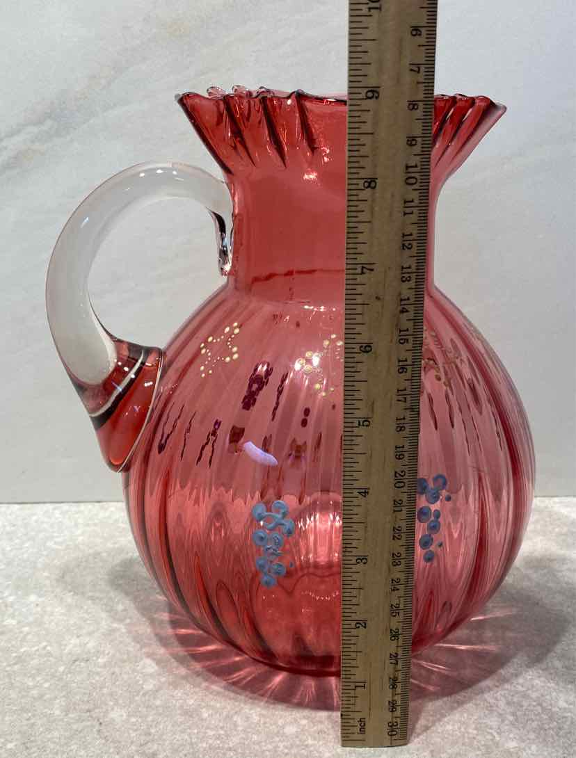 Large Cranberry Pitcher